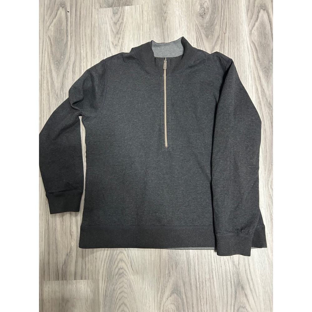 Tommy Bahama Men's Charcoal Gray Quarter Zip Pullover‎ Sweatshirt M L